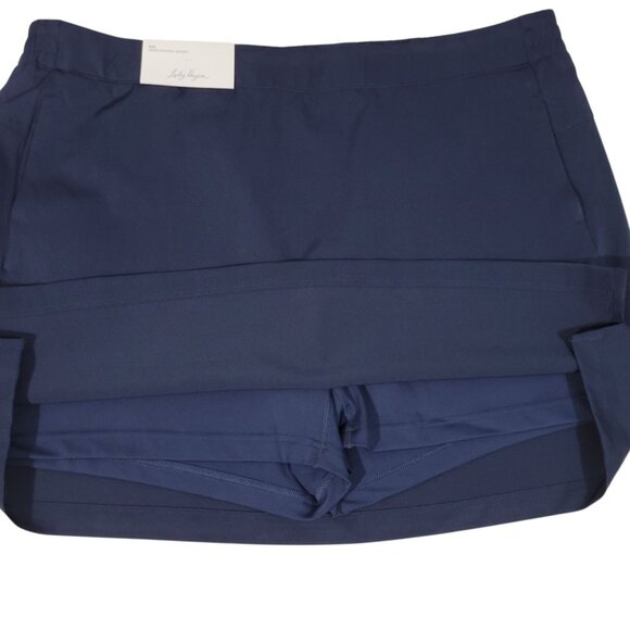 Lady Hagen Golf Skort Womens Size XXL Tummy Control Pull On Skirt Navy Blue NEW - Picture 2 of 12
